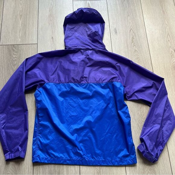 Patagonia Vintage 80s Two Tone Windbreaker Jacket Blue Purple 1/4 Zip Size Small - Picture 13 of 13